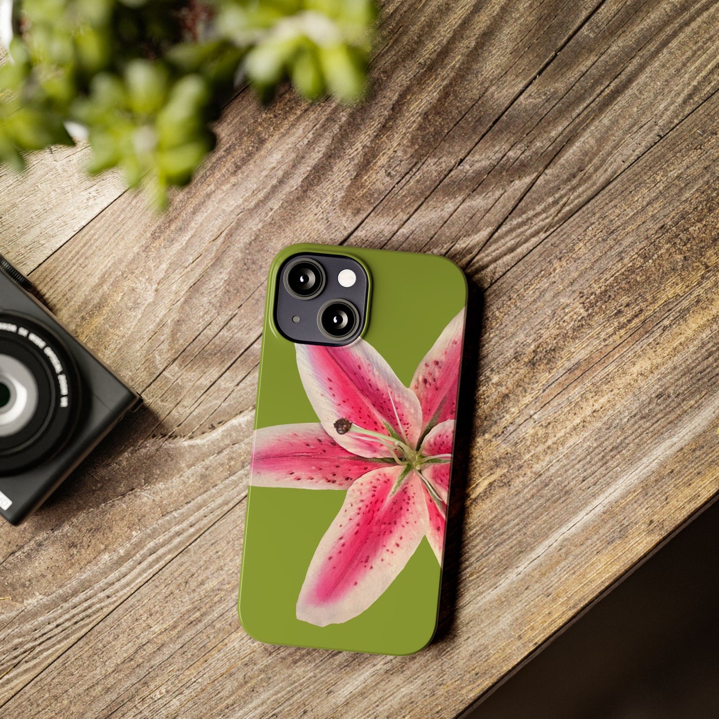 Green Lily Phone Case