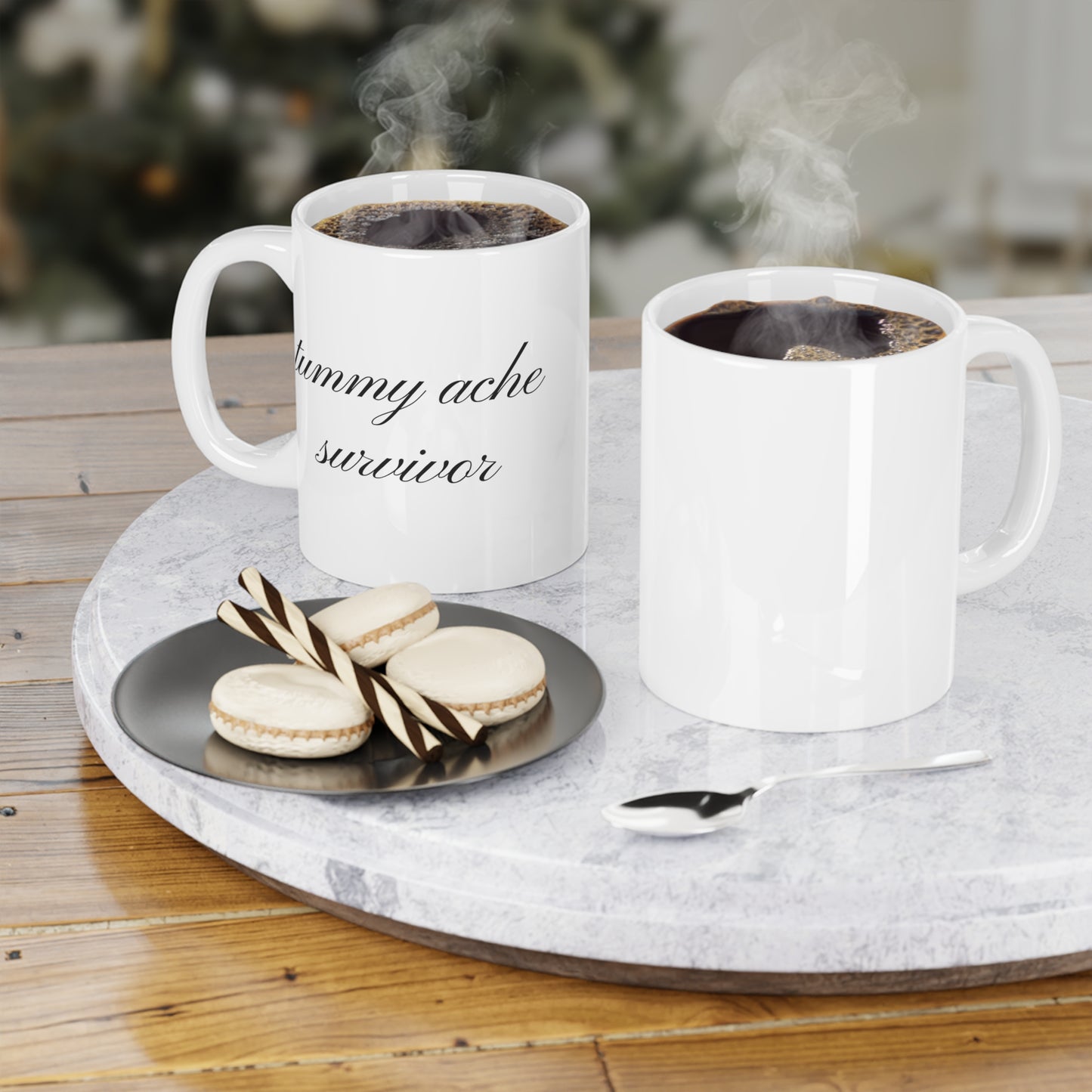 tummy ache survivor mug 11 oz